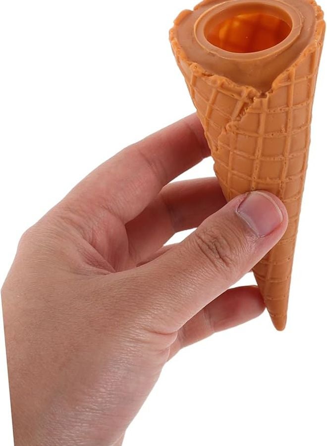 UPKOCH 2pcs Realistic Fake Ice Cream Cone Decor for Photography Display Party Shop Prop - Image 4